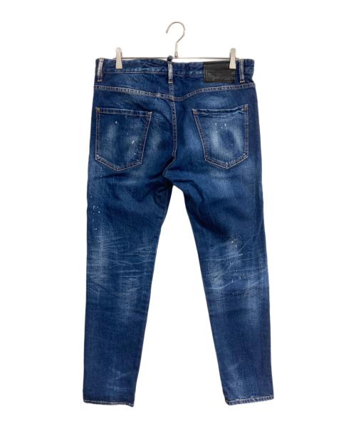 DSQUARED2（ディースクエアード）DSQUARED2 (ディースクエアード) Skinny Dan Jean インディゴ サイズ:50の古着・服飾アイテム