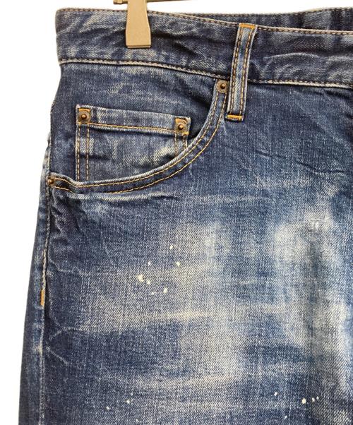 DSQUARED2（ディースクエアード）DSQUARED2 (ディースクエアード) Skinny Dan Jean インディゴ サイズ:50の古着・服飾アイテム