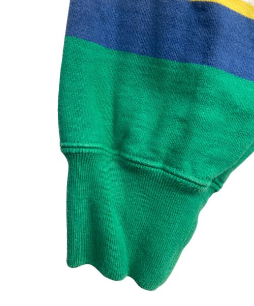 SUPREME（シュプリーム）Supreme (シュプリーム) Stripe Hooded Sweatshirt グリーン×ホワイト サイズ:Sの古着・服飾アイテム