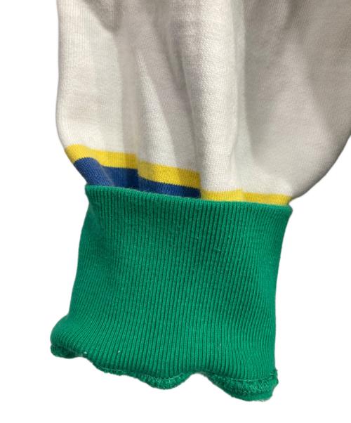 SUPREME（シュプリーム）Supreme (シュプリーム) Stripe Hooded Sweatshirt グリーン×ホワイト サイズ:Sの古着・服飾アイテム