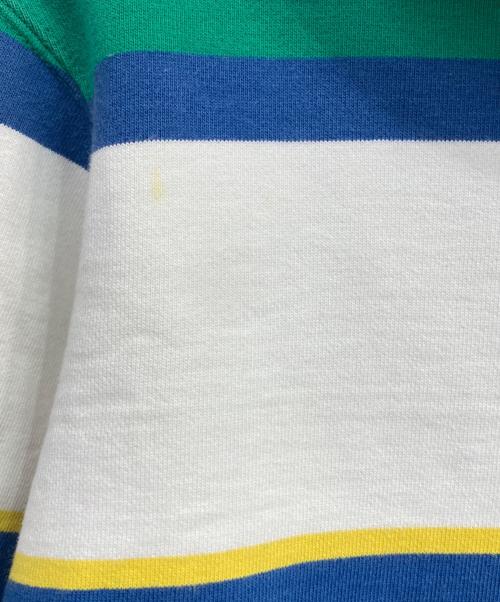SUPREME（シュプリーム）Supreme (シュプリーム) Stripe Hooded Sweatshirt グリーン×ホワイト サイズ:Sの古着・服飾アイテム