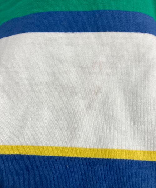 SUPREME（シュプリーム）Supreme (シュプリーム) Stripe Hooded Sweatshirt グリーン×ホワイト サイズ:Sの古着・服飾アイテム
