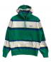 Supreme（シュプリーム）の古着「Stripe Hooded Sweatshirt」｜グリーン×ホワイト