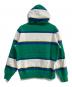 Supreme (シュプリーム) Stripe Hooded Sweatshirt グリーン×ホワイト サイズ:S：12000円