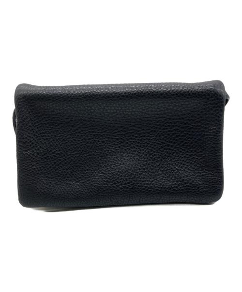 TORY BURCH（トリーバーチ）TORY BURCH (トリーバーチ) レザーショルダーバッグ ブラックの古着・服飾アイテム