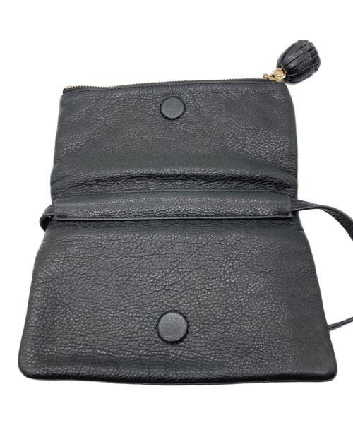 TORY BURCH（トリーバーチ）TORY BURCH (トリーバーチ) レザーショルダーバッグ ブラックの古着・服飾アイテム