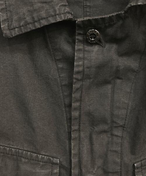 STONE ISLAND（ストーンアイランド）STONE ISLAND (ストーンアイランド) ジップアップシャツジャケット ブラック サイズ:Lの古着・服飾アイテム