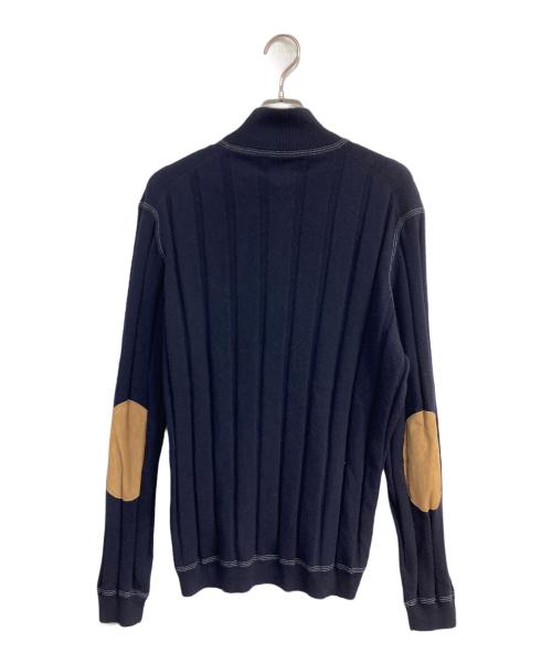 BRUNELLO CUCINELLI（ブルネロクチネリ）BRUNELLO CUCINELLI (ブルネロクチネリ) ウールカシミヤジップアップニット ネイビー サイズ:50の古着・服飾アイテム