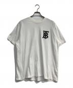 BURBERRYバーバリー）の古着「TBラバーロゴTシャツ」｜ホワイト