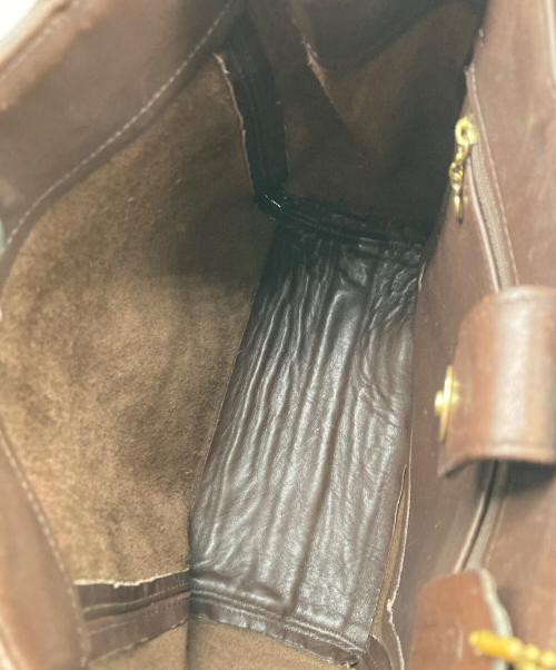 COACH（コーチ）COACH (コーチ) レザートートバッグ ブラウンの古着・服飾アイテム