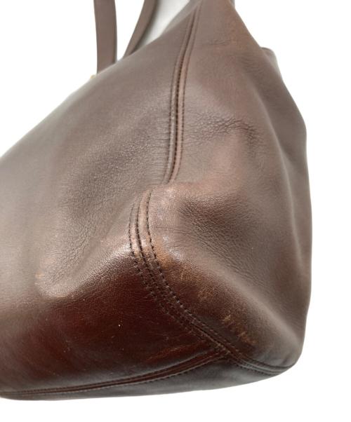 COACH（コーチ）COACH (コーチ) レザートートバッグ ブラウンの古着・服飾アイテム