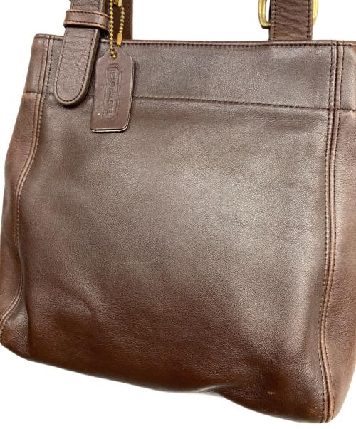 COACH（コーチ）COACH (コーチ) レザートートバッグ ブラウンの古着・服飾アイテム