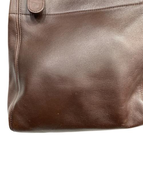 COACH（コーチ）COACH (コーチ) レザートートバッグ ブラウンの古着・服飾アイテム
