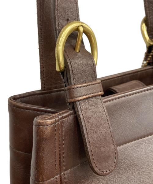 COACH（コーチ）COACH (コーチ) レザートートバッグ ブラウンの古着・服飾アイテム