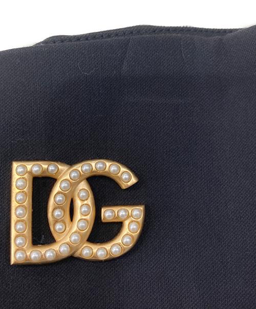 DOLCE & GABBANA（ドルチェ＆ガッバーナ）DOLCE & GABBANA (ドルチェ＆ガッバーナ) ロゴペンシルスカート ブラック サイズ:40の古着・服飾アイテム