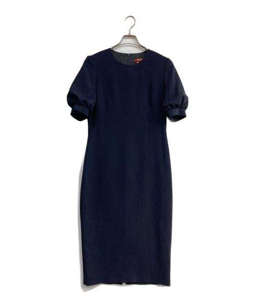 Max Mara Studio（マックスマーラ ストゥディオ）Max Mara Studio (マックスマーラ ストゥディオ) ブラウスワンピース ネイビー サイズ:42の古着・服飾アイテム