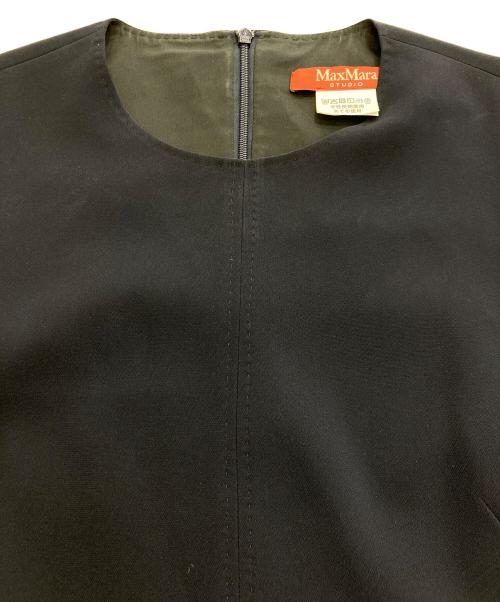 Max Mara Studio（マックスマーラ ストゥディオ）Max Mara Studio (マックスマーラ ストゥディオ) ブラウスワンピース ネイビー サイズ:42の古着・服飾アイテム