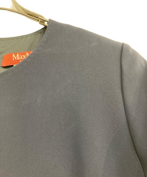 Max Mara Studio（マックスマーラ ストゥディオ）Max Mara Studio (マックスマーラ ストゥディオ) ブラウスワンピース ネイビー サイズ:42の古着・服飾アイテム