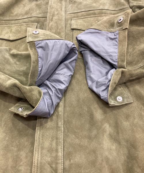BOSS（ボス）BOSS (ボス) Mucker スウェードレザージャケット カーキ サイズ:48の古着・服飾アイテム