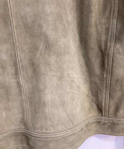 BOSS（ボス）BOSS (ボス) Mucker スウェードレザージャケット カーキ サイズ:48の古着・服飾アイテム