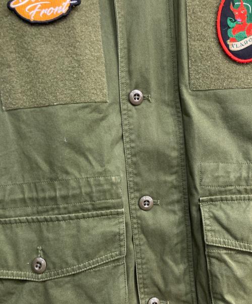 X-LARGE（エクストララージ）X-LARGE (エクストララージ) PATCHED MILITARY JACKET グリーン サイズ:Mの古着・服飾アイテム
