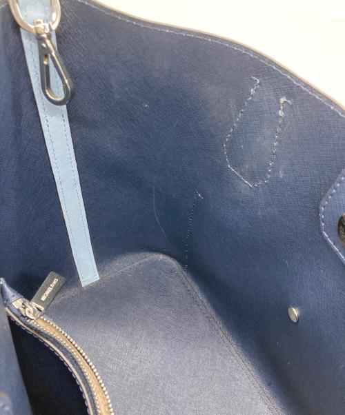 MICHAEL KORS（マイケル・コース）MICHAEL KORS (マイケル・コース) 2WAYバッグ ブルーの古着・服飾アイテム