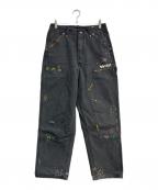 EVISUエヴィス）の古着「Seagull Embroidery & Logo Print Washed Pants」｜グレー