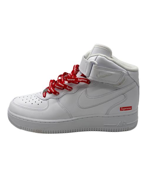NIKE（ナイキ）NIKE (ナイキ) Supreme (シュプリーム) AIR FORCE 1 MID SP ホワイト サイズ:27cmの古着・服飾アイテム