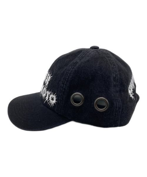 Y'S YOHJI YAMAMOTO（ワイズ ヨウジヤマモト）Y's YOHJI YAMAMOTO (ワイズ ヨウジヤマモト) Supreme (シュプリーム) Grommet 6-Panel Cap ブラックの古着・服飾アイテム