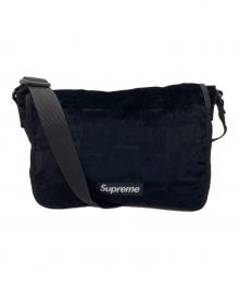 SUPREME（シュプリーム）の古着「Velvet Small Messenger Bag」｜ブラック