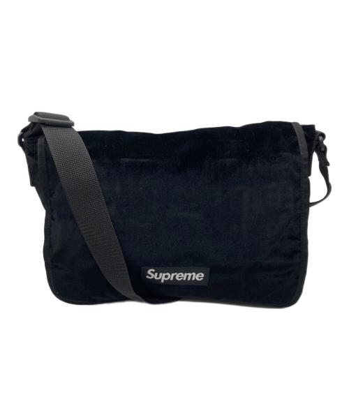 SUPREME（シュプリーム）SUPREME (シュプリーム) Velvet Small Messenger Bag ブラックの古着・服飾アイテム