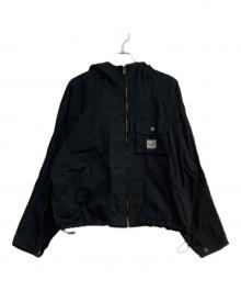 Hysteric Glamour（ヒステリックグラマー）の古着「CIRCLE GIRL オーバーサイズフーデッドブルゾン」｜ブラック