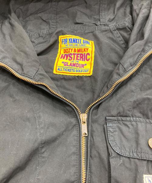 Hysteric Glamour（ヒステリックグラマー）Hysteric Glamour (ヒステリックグラマー) CIRCLE GIRL オーバーサイズフーデッドブルゾン ブラック サイズ:Freeの古着・服飾アイテム