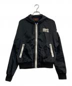 Hysteric Glamourヒステリックグラマー）の古着「HG CIRCLE HEADフーデッドジャケット　01183AB09」｜ブラック