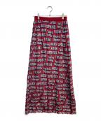 Hysteric Glamourヒステリックグラマー）の古着「総柄スカート　01193NK02」｜レッド×ネイビー