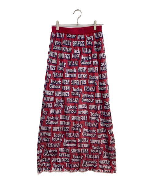 Hysteric Glamour（ヒステリックグラマー）Hysteric Glamour (ヒステリックグラマー) 総柄スカート　01193NK02 レッド×ネイビー サイズ:Freeの古着・服飾アイテム