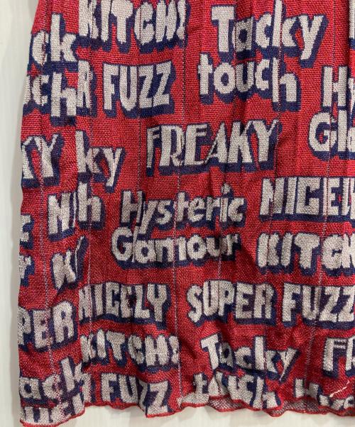 Hysteric Glamour（ヒステリックグラマー）Hysteric Glamour (ヒステリックグラマー) 総柄スカート　01193NK02 レッド×ネイビー サイズ:Freeの古着・服飾アイテム