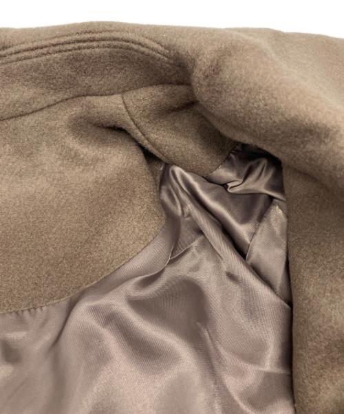 L’AUBE BLANC（ローブブラン）L’AUBE BLANC (ローブブラン) Signature Wide Lapel Mid Coat ブラウン サイズ:Freeの古着・服飾アイテム
