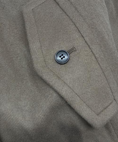 L’AUBE BLANC（ローブブラン）L’AUBE BLANC (ローブブラン) Signature Wide Lapel Mid Coat ブラウン サイズ:Freeの古着・服飾アイテム