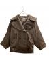 L’AUBE BLANC（ローブブラン）の古着「Signature Wide Lapel Mid Coat」｜ブラウン