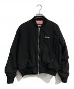 stussyステューシー）の古着「MA-1ジャケット」｜ブラック