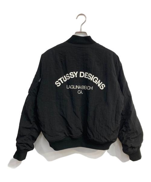 stussy（ステューシー）stussy (ステューシー) MA-1ジャケット ブラック サイズ:Mの古着・服飾アイテム