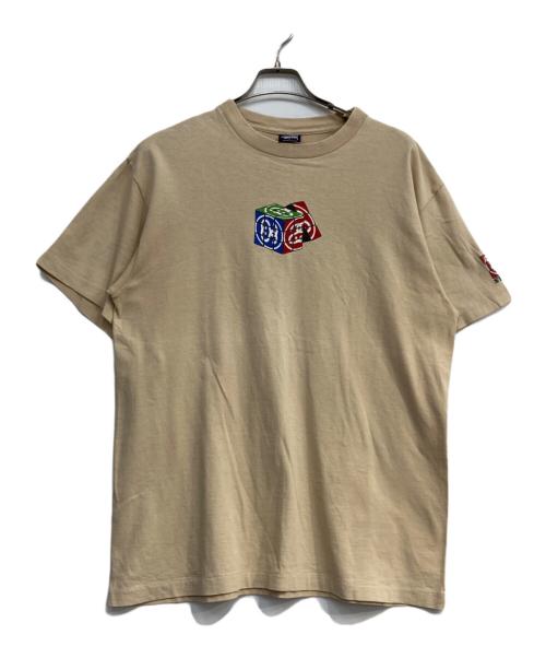 stussy（ステューシー）stussy (ステューシー) プリントTシャツ ベージュ サイズ:Ⅼの古着・服飾アイテム