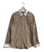 stussyステューシー）の古着「ボタンダウンシャツ」｜ブラウン