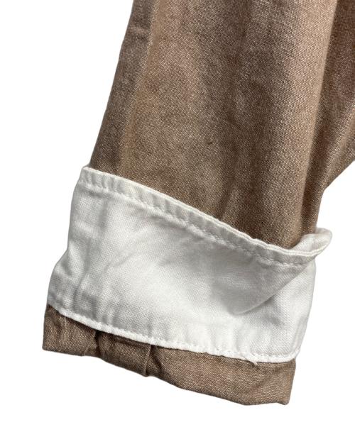 stussy（ステューシー）stussy (ステューシー) ボタンダウンシャツ ブラウン サイズ:XLの古着・服飾アイテム