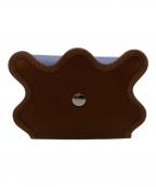 nori enomotoノリ エノモト）の古着「wave trifold wallet」｜ブルー×ブラウン