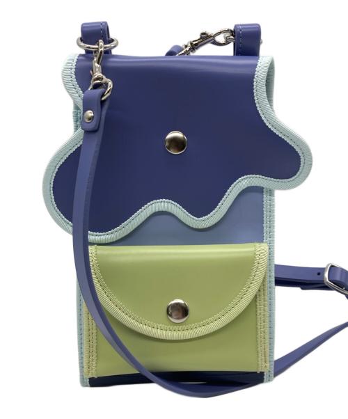 nori enomoto（ノリ エノモト）nori enomoto (ノリ エノモト) broken wave phone pocket F ブルー×グリーンの古着・服飾アイテム