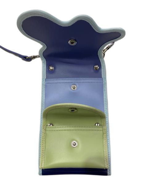 nori enomoto（ノリ エノモト）nori enomoto (ノリ エノモト) broken wave phone pocket F ブルー×グリーンの古着・服飾アイテム