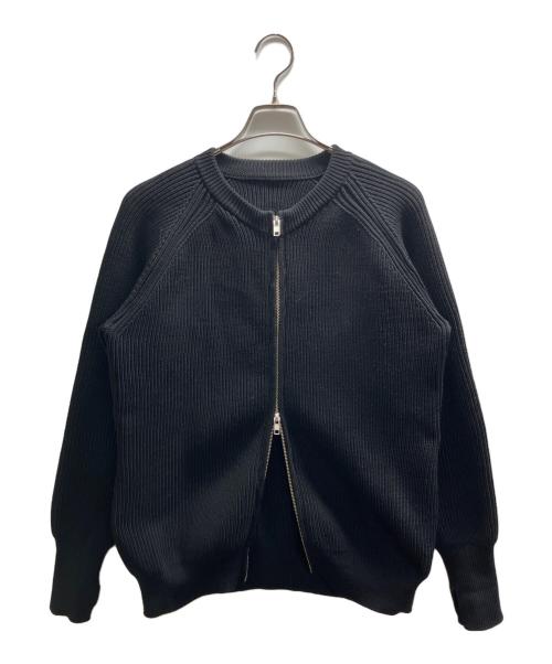 RAINMAKER（レインメーカー）RAINMAKER (レインメーカー) ドライバーズニット ブラック サイズ:46の古着・服飾アイテム