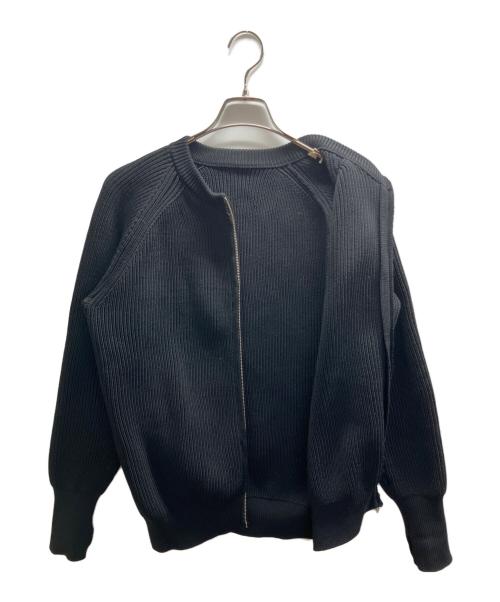 RAINMAKER（レインメーカー）RAINMAKER (レインメーカー) ドライバーズニット ブラック サイズ:46の古着・服飾アイテム